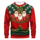 thumbnail image 1 of Sudaderas sin capucha para hombre, estilo casual, con estampado de moda, sudadera de manga larga, blusas de manga larga con cuello redondo, camisas, blusas para hombre, poliéster, 1 of 2