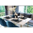 thumbnail image 3 of More Décor Faux Leather Placemats for Dining and Kitchen Table - Stain and Heat Resistant, Anti-Slip, Wipable and Washable - Set of 4 and 6 - Solid Colors (Solid Black , 6), 3 of 6