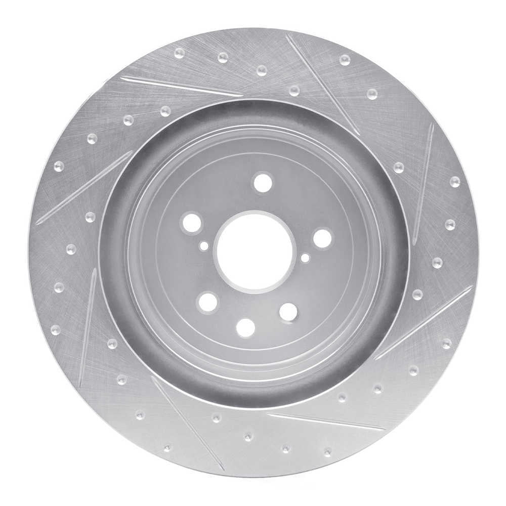 Dynamic Friction Company 631-75040D DFC Brake Rotor - Drilled And Slotted - Silver