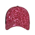 thumbnail image 2 of Fotbe Pink Glitter Baseball Cap, Pink Glitter Print Dad Hat,Outdoor Hat,Adjustable Sports Cap, Perfect For Activities, 2 of 9