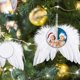 thumbnail image 3 of Almacén de China y EE. UU., sublimación en blanco, ala de plumas de MDF, adorno de Navidad, adorno de ala de ángel en blanco para decoración de árbol de Navidad, 3 of 4