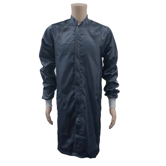 ESD Cleanroom Frock - White, Light Blue, and Navy Blue - ESD Knit Cuffs