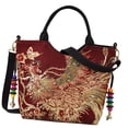 thumbnail image 2 of Bordado de bordado Bordado Bolso de bolso de bolso de bolso para la fiesta para mujeres que citas al aire libre Rojo, 2 of 8