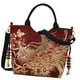 thumbnail image 2 of Bolso de mano bordado para mujer, estilo tradicional chino, bandolera para trabajar Rojo, 2 of 9