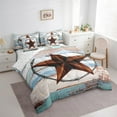 thumbnail image 3 of Manfei Texas Star Bedding Comforter Set 7-Piece for Female Men,Rustic Cabin King Bedding Sets,Vintage Aesthetics Ultra Soft Bed Sheets,Luxury Bedroom Decor,Reversible, 3 of 8