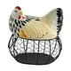 thumbnail image 4 of Cesta de almacenamiento de huevos con diseño de pollo, soporte para huevos de gallina con tapa para almacenamiento de huevos, contenedor de hierro colorido, 4 of 8