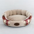 thumbnail image 2 of Cálido tejido para gatos, cama para perros, suministros para mascotas, cómodo, rojo Yuyangstore celosía gatos perros cama, 2 of 7