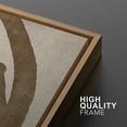 thumbnail image 5 of IDEA4WALL Framed Canvas Print Wall Art Set Flow Abstract Earth Tone Organic Shapes Illustration Cozy Neutral Tone Modern Digital Art Wall Decor Contemporary for Home Decor - 16"x24"x2 Natural, 5 of 5