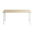 thumbnail image 2 of Pemberly Row Engineered Wood 72W x 30D Computer Desk w/ Metal Legs - Natural Elm, 2 of 9