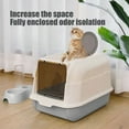 thumbnail image 5 of mtvxesu Large Fully Enclosed Cat Litter Box With Lid, High Sides & Scoop, Splash Proof & Odor Control For Multiple Cats, 1 Count, 5 of 6