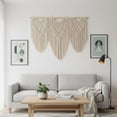 thumbnail image 3 of Colgante de Pared de Macramé, Tapiz de Macramé para Colgar en La Pared, Tapiz de Hojas Tejidas A Mano Bohemio, Decoración Tejida Bohemia para Apartamento, Galería, Sala de Estar, 3 of 7