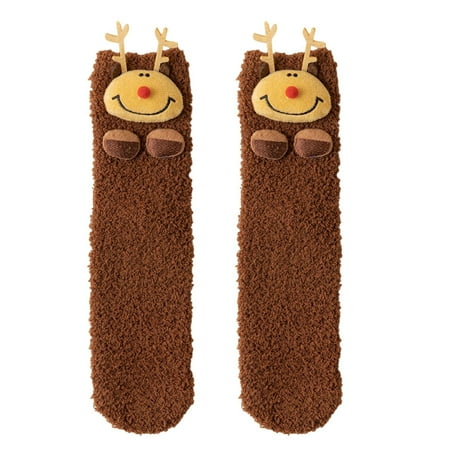 

BSDHBS Ankle Socks Womens Christmas Winter Socks Autumn and Winter Mid Tube Socks Doll Thickened Warm Stockings C