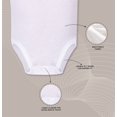 thumbnail image 4 of Buyless Fashion Baby Boy Girl Unisex White Tagless Onesies In Soft Cotton, 4 of 7