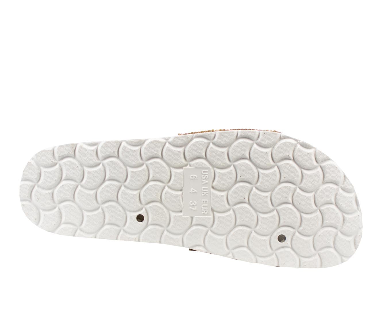 Alexis Bendel Women's Adult Comfort Rhinestone Embellished Slide Sandal