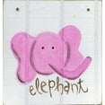 thumbnail image 2 of Butson, Erin 20x21 Black Ornate Wood Framed with Double Matting Museum Art Print Titled - Happy Pink Elephant, 2 of 4