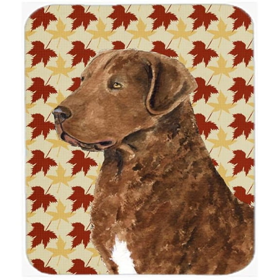 Carolines Treasures Chesapeake Bay Retriever Fall Leaves Portrait Mouse Pad