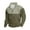 Army Green Tops for Men, variant on IYTR Mens Sweatshirts Regular Athletic Sweatshirts Fall/Winter Fashion Solid Color Long Sleeve Sweatshirts Casual Zipper Stand-Up Collar Gray XL