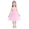 thumbnail image 2 of Little Girls Princess Dress Birthday Party Dress Halloween Cosplay Outfits for Kids 3-8 Years, 2 of 8