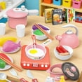 thumbnail image 6 of 36PCS Pretend Kitchen Set, Kids Cooking Toy, ABS Safe Durable Educational Role Play Toy, Light & Sound Induction Cooker Design, Parent-Child Interactive Birthday Gift for Boys Girls, 6 of 6