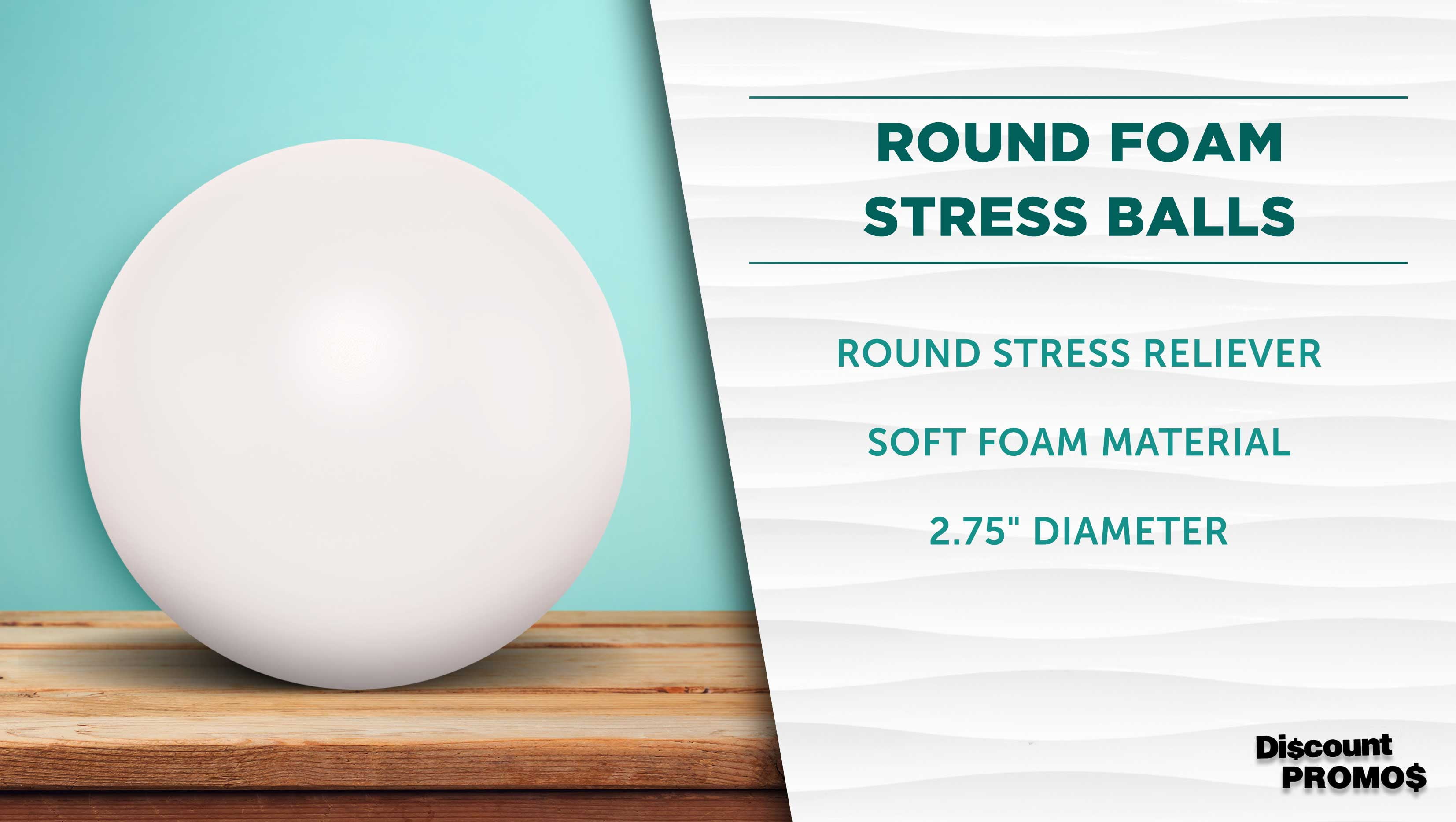 Stress Balls for Adults Set of 10, Bulk Pack - Hand Exercise, For Your Desk, Office or Home - White