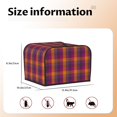 thumbnail image 5 of Haiem Orange and Purple Plaid Print Toaster Covers 4 Slice Wide Slot,Bread Dust Cover & Fingerprint Protection,Bread Machine Cover,Appliance Covers, 5 of 7