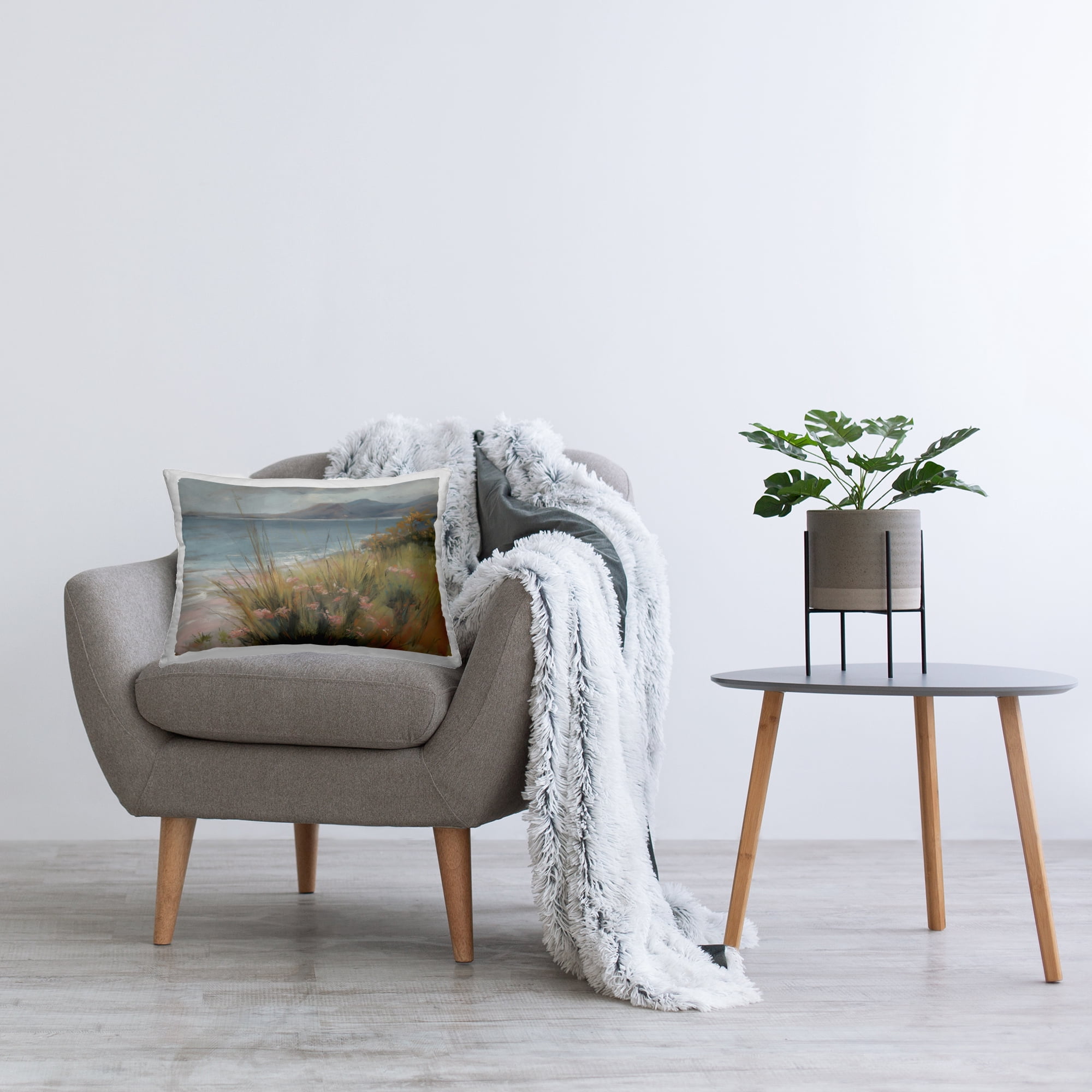 Stupell Industries The Green Valley Beach Decorative Printed Throw Pillow, design by Svetlana Aleynikova