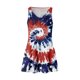 thumbnail image 3 of Vestido de Verano para Mujeres Impreso sin Mangas Cuello en V con Bolsillo, Vestido de Poliéster Casual para el Uso Diario, Fiesta Y Verano de Primavera, 3 of 5