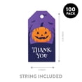 thumbnail image 5 of Koyal Wholesale 100-Pk Jk O' Lantern Halloween Gift Tags With String, Favor Bag Tags Halloween Decorations 2 x 3.75 inch, 5 of 5