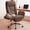 Brown, variant on Genpo Cross Legged Office Chair, Criss Cross Desk Chair with Wheels, White Teddy Fleece Big and Tall Reclining Office Chair 500lbs with Foot Rest, Reversible Armrests & Wide Seat