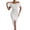 White, variant on LOVZFMLL Women's Summer Bandage Solid Color Backless Strapless Party Long Maxi Dress White L