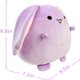 thumbnail image 4 of 1 almohada creativa de animales pequeños: conejo morado (26 cm), 4 of 5