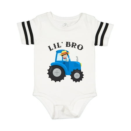 

Inktastic Farmer Tractor Little Bro Gift Baby Boy Bodysuit