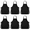 Black, variant on 6 Pieces Black Aprons with 2 Pockets, for Cooking, Painting & Restaurant Use