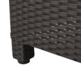 thumbnail image 7 of Pueblo Outdoor Wicker Accent Side Table, Dark Brown, 7 of 7