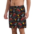 thumbnail image 2 of Naloa Monster Truck Men's Beach Shorts, Surfing shorts, Swim trunks, Quick Dry Swim Trunks for Surfing Beach Fun - 3X-Large, 2 of 9