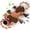 Brown(dog), variant on Xekoro Squeaky Dog Toys for Aggressive Chewers, Octopus-Tug of War Dog Toys for Large Breed Tough Interactive Stuffed Dog Chew Toys for Puppies Small & Large Dogs