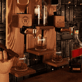 thumbnail image 5 of Personalized Wall-Mounted Dual Tap with Shelf Whiskey Dispenser – Handmade Pine Wood Liquor Pourer Home Bar Gift, 5 of 14