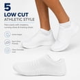 thumbnail image 5 of Men’s 5-Pack Cushioned Athletic Grey Crew Socks – Breathable, Moisture-Wicking, Anti-Odor & Durable Sport Socks for Running, Hiking, Training, 5 of 9