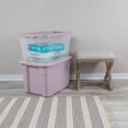 thumbnail image 3 of 20 Gallon Portable Gray Storage Tote with Secure Lid Stackable Utility Tub with Ergonomic Handles Heavy-Duty Plastic Bin for Garage Home Basement Attic Organization, 3 of 6