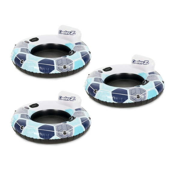 Bestway CoolerZ Rapid Rider Inflatable River Lake Pool Tube Float, Blue, 3