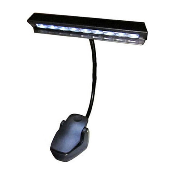 HOMEMAXS  Desk Clip Lamp Battery Operated Table Light Lamps Student Black