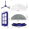 thumbnail image 1 of Piezas de repuesto Allinless Robot aspirador cepillo lateral filtro Hepa para Eufy Robovac X8 color azul, 1 of 5