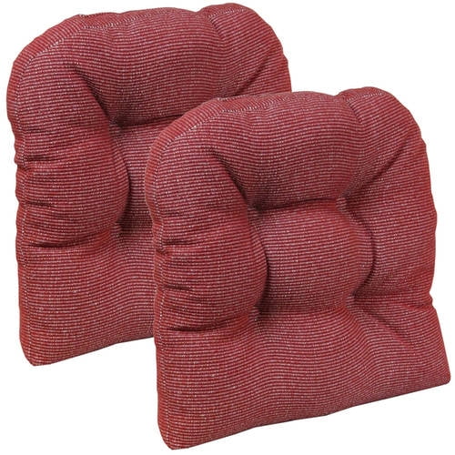 Gripper NonSlip 15" x 15" Venus Tufted Universal Chair Cushions, Set