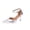 Silver, variant on GERsome Women's Kitten Heels Pointy Closed Toe Comfort Ankle Strap Summer Sandals Wedding Party Dress Pumps Shoes, Silver Size 8.5