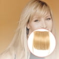 thumbnail image 5 of Wigs for Women Hair Wigs with Bangs Ladies Bangs Wig Front Fringe Head Clipped in the Human Hair Extension Wig Female Air Bangs Sideburns Qi Bangs Hairpin Lace Front Wigs Back to school wedding gifts, 5 of 5