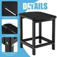 thumbnail image 4 of Giantex Small Side Table, Weather Resistant Square Tea Table, Beside End Tables(2, Black), 4 of 6