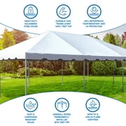 Party Tents Direct West Coast Frame Canopy Tent, Heavy Duty Steel, 20x40 White