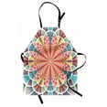 thumbnail image 1 of Psychedelic Apron, Hand Sketch Geometric Art Blooming Flower Abstraction with Many Colors, Unisex Kitchen Bib with Adjustable Neck for Cooking Gardening, Adult Size, Multicolor, by Ambesonne, 1 of 4