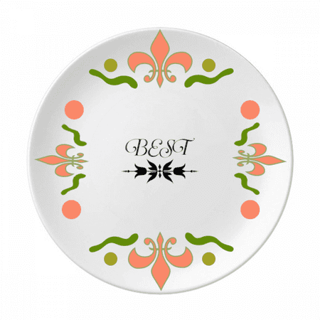 

Good Father Love Happiness Home Flower Ceramics Plate Tableware Dinner Dish