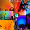 thumbnail image 2 of Lámpara de atardecer, proyector de luz para decoración de interiores con 16 colores y 4 modos, lámpara que cambia de color, proyección de luz solar, regalo para niños, 2 of 5